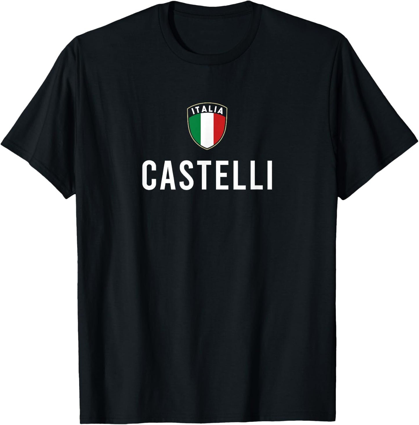 Italian Pride Abruzzo Italia Apparel Black Classic Fit , Small, Short Sleeve, Letter Print, -Adults, Women, All Seasons T-Shirt - T-Shirt | Black