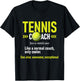 Tennis Coach - Tournament Player Sports Lover T-Shirt - T-Shirt | Black