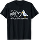 Peace, Love Seagulls Retro Seagulls Lover Bird Lover T-Shirt - T-Shirt | Black