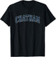 Chatham Massachusetts MA Vintage Sports Design Navy Design T-Shirt - T-Shirt | Black