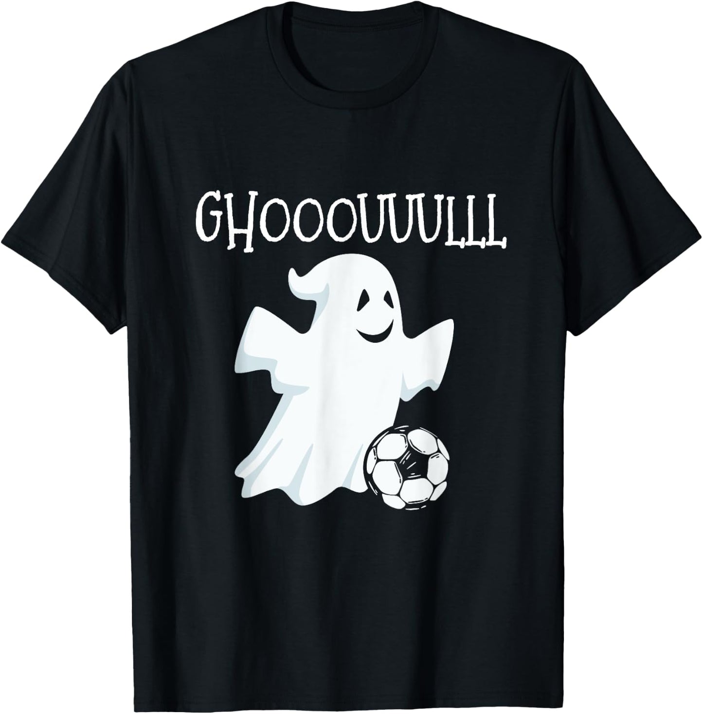 Ghost Soccer Halloween T-Shirt - T-Shirt | Black