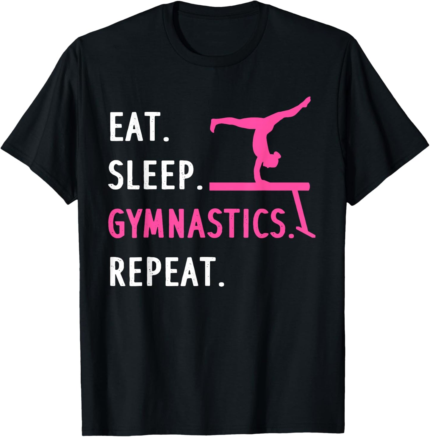 Funny Gymnastics Girls Gymnast Handstand Tumbling T-Shirt - T-Shirt | Black