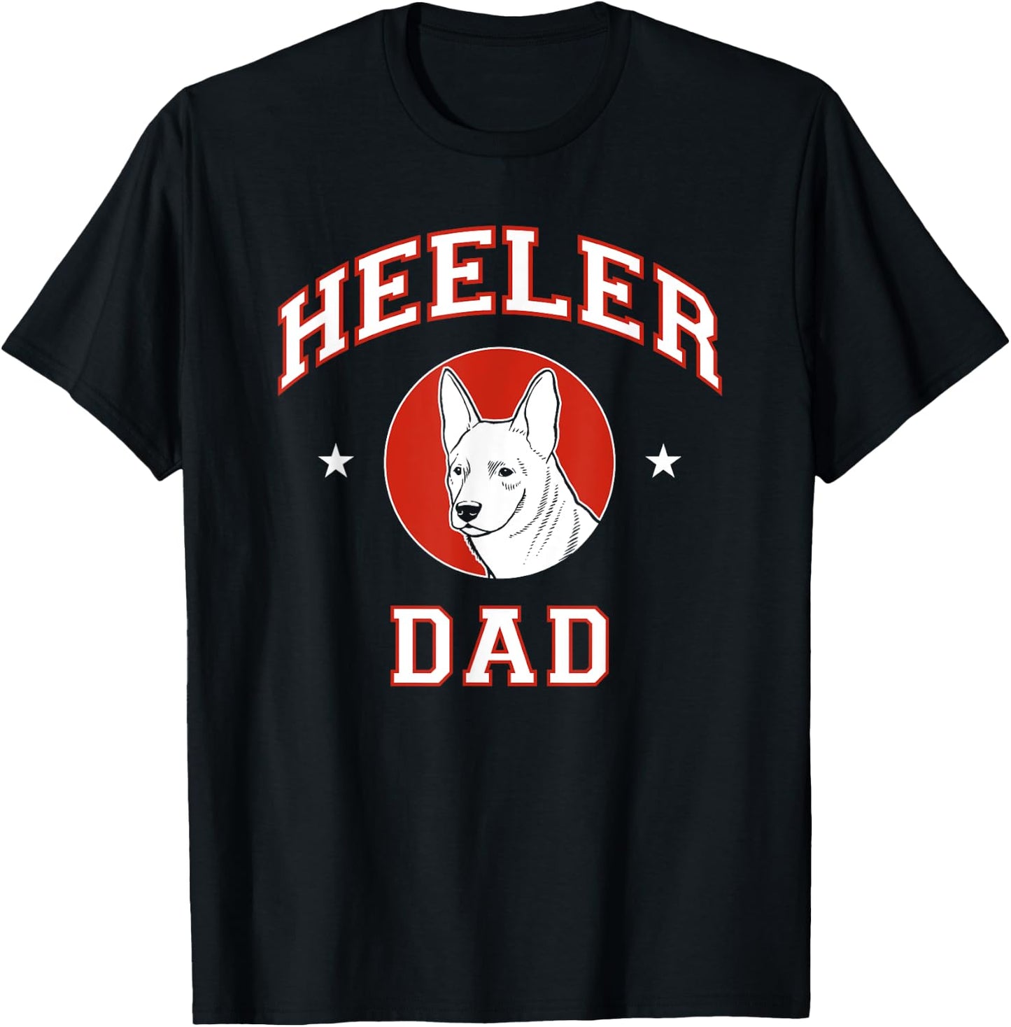 Australian Cattle Dog Dad Heeler Dog Father Women Girls Kids T-Shirt - T-Shirt | Black