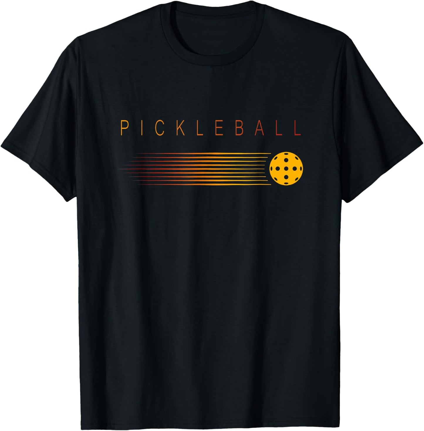 Pickleball - Stylish - Simple - Pickleball T-Shirt - T-Shirt | Black