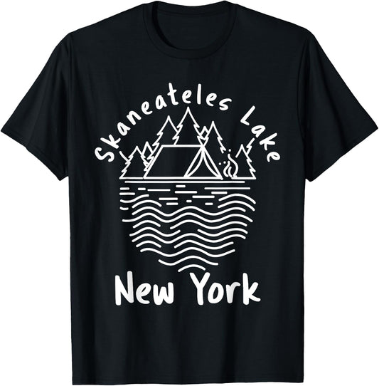 Skaneateles Lake In New York State T-Shirt - T-Shirt | Black