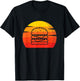 Retro Burger Vintage Design Cheeseburger T-Shirt - T-Shirt | Black