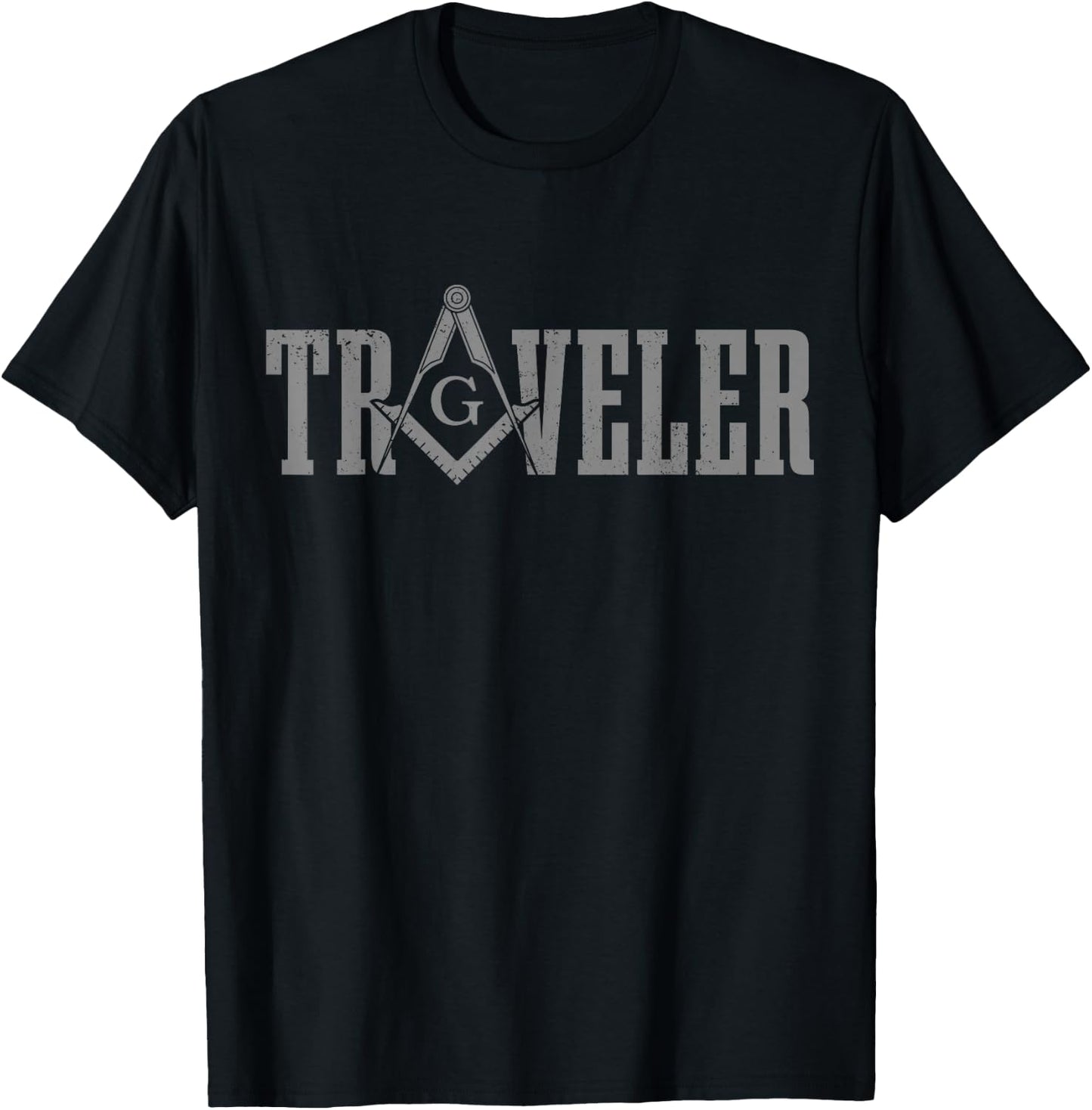 Mason Traveler Freemason T-Shirt - T-Shirt | Black