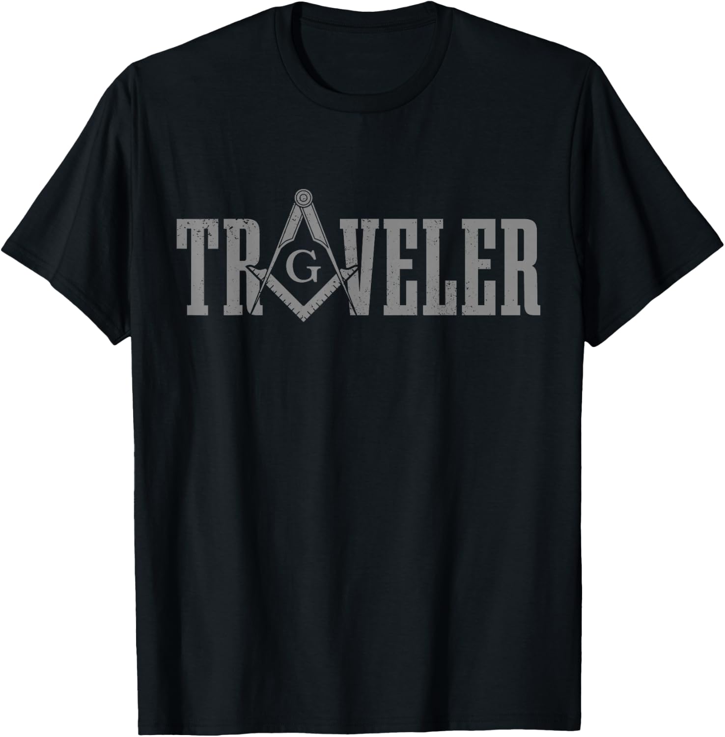 Mason Traveler Freemason T-Shirt - T-Shirt | Black