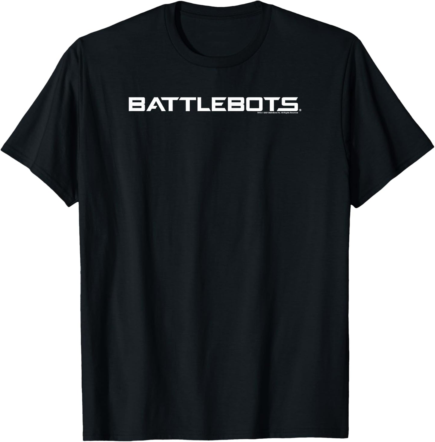 BattleBots Horizontal White Logo T-Shirt - T-Shirt | Black