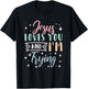 Christian Faith Jesus Loves You and I'm Trying T-Shirt - T-Shirt | Black