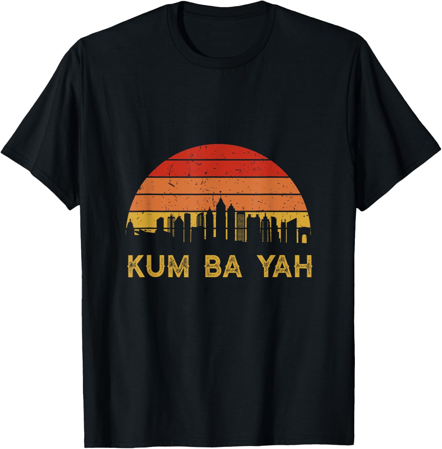 Sunset Kum Ba Yah Kumbaya Georgia Atlantan Atlanta City T-Shirt - T-Shirt | Black