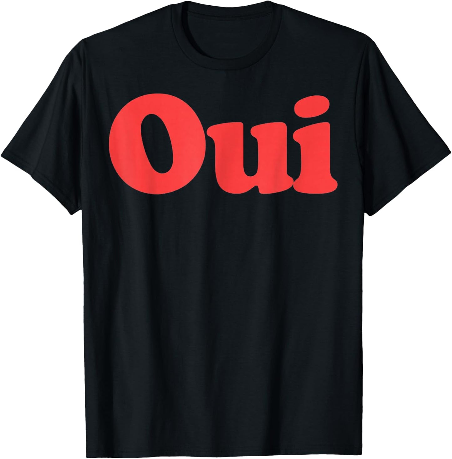 Oui, French Retro Men Women Gift T-Shirt - T-Shirt | Black