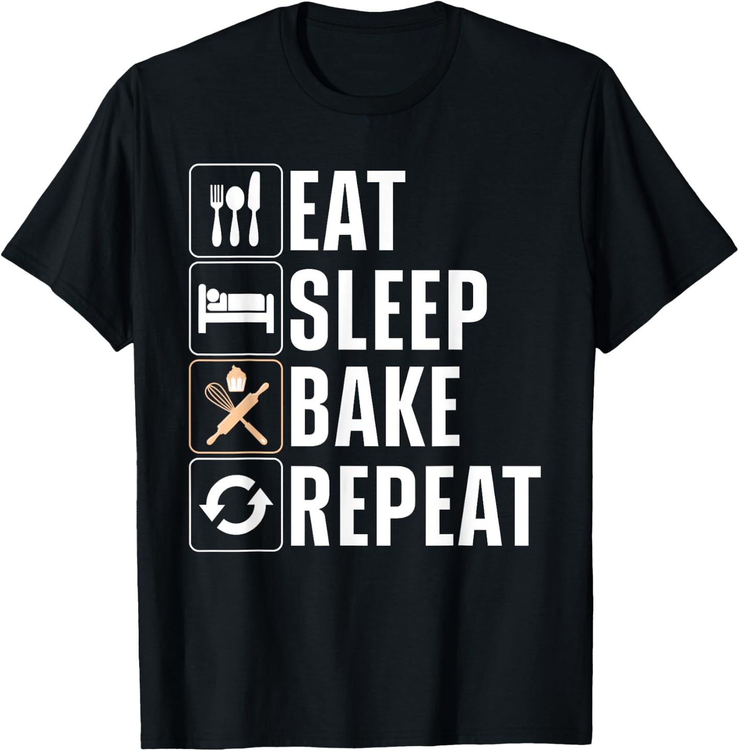 Funny Baking Women Baker Pastry Chef Cupcake Bread T-Shirt - T-Shirt | Black