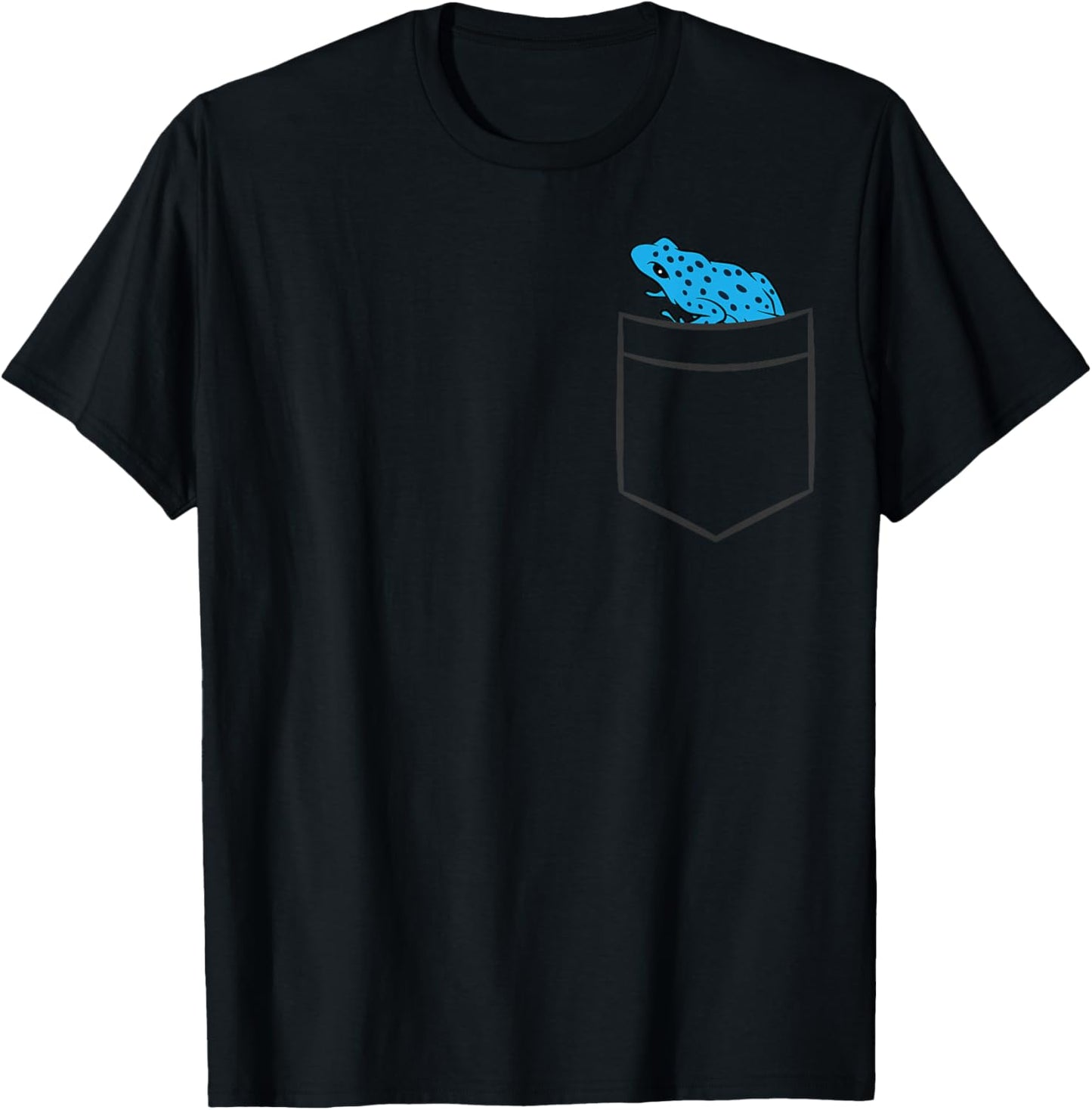 Poison Dart Frog In A Pocket T-Shirt - T-Shirt | Black