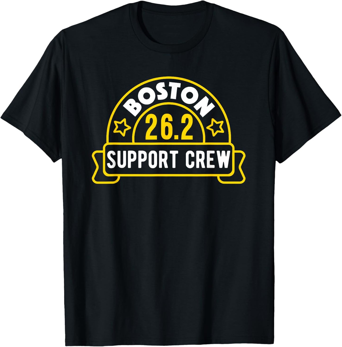 Boston 26.2 Marathon Support Crew T-Shirt - T-Shirt | Black