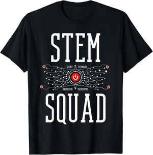 Science Technology Engineering Mathematics STEM Squad Women Kids T-Shirt - T-Shirt | Black