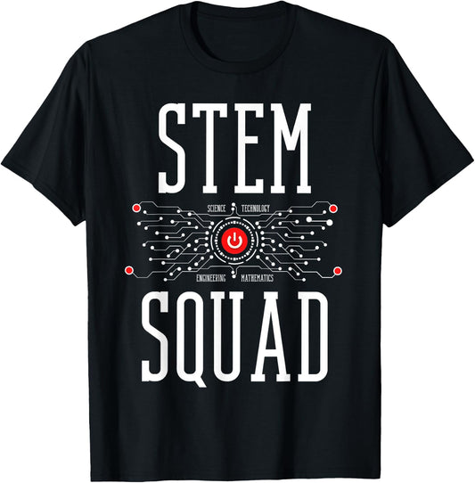 Science Technology Engineering Mathematics STEM Squad Women Kids T-Shirt - T-Shirt | Black