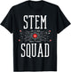 Science Technology Engineering Mathematics STEM Squad Women Kids T-Shirt - T-Shirt | Black