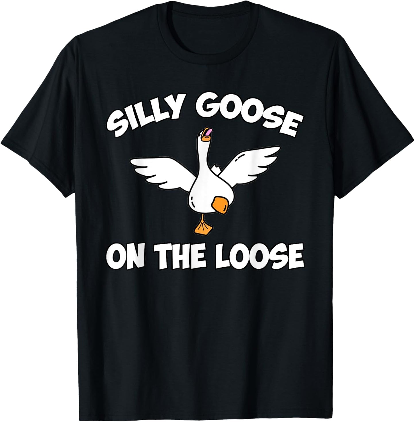 Silly Goose Shirts, Funny Shirts , Graphic Men T-Shirt - T-Shirt | Black