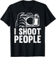 Funny Photographer Art Men Women Camera Photography Lover T-Shirt - T-Shirt | Black