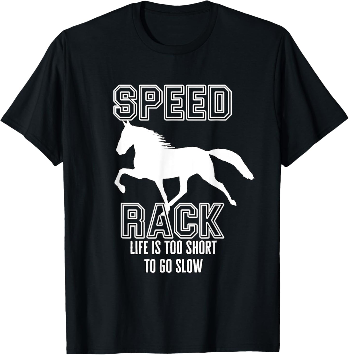 Funny Racking Horse Tennessee Walking Horse Gaited T-Shirt - T-Shirt | Black
