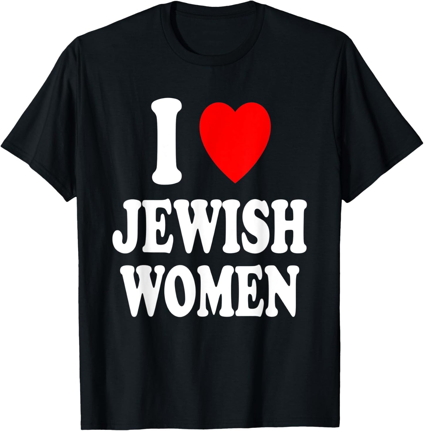 I Heart (Love) Jewish Women Hebrew Israel Attraction T-Shirt - T-Shirt | Black