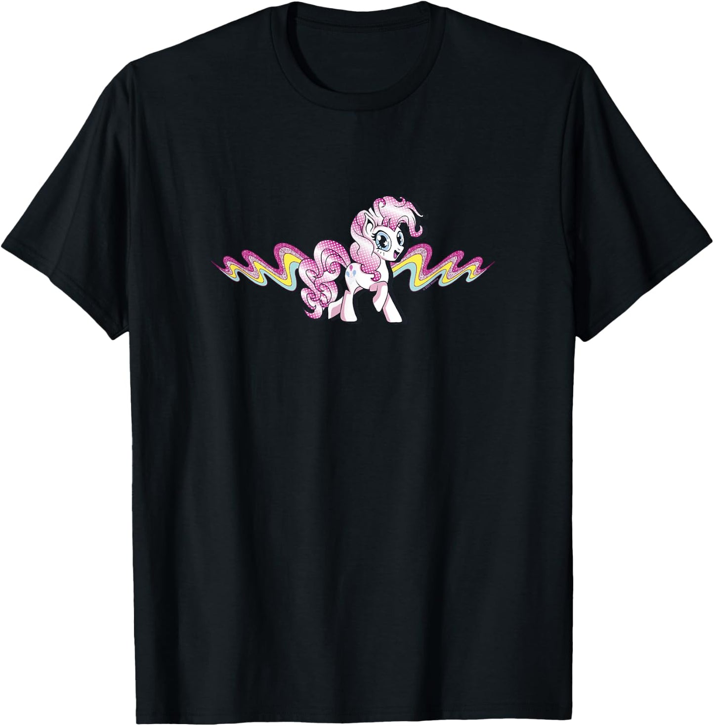 My Little Pony: Friendship Is Magic Pinkie Pie Comic Wave T-Shirt - T-Shirt | Black