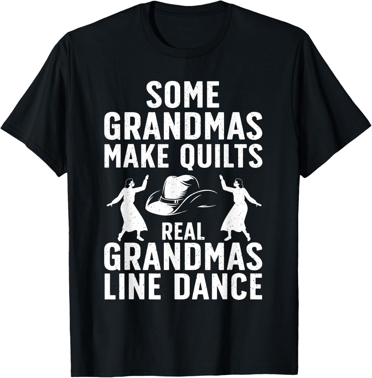 Cool Line Dancing Art Grandma Line Dancer Dancing T-Shirt - T-Shirt | Black