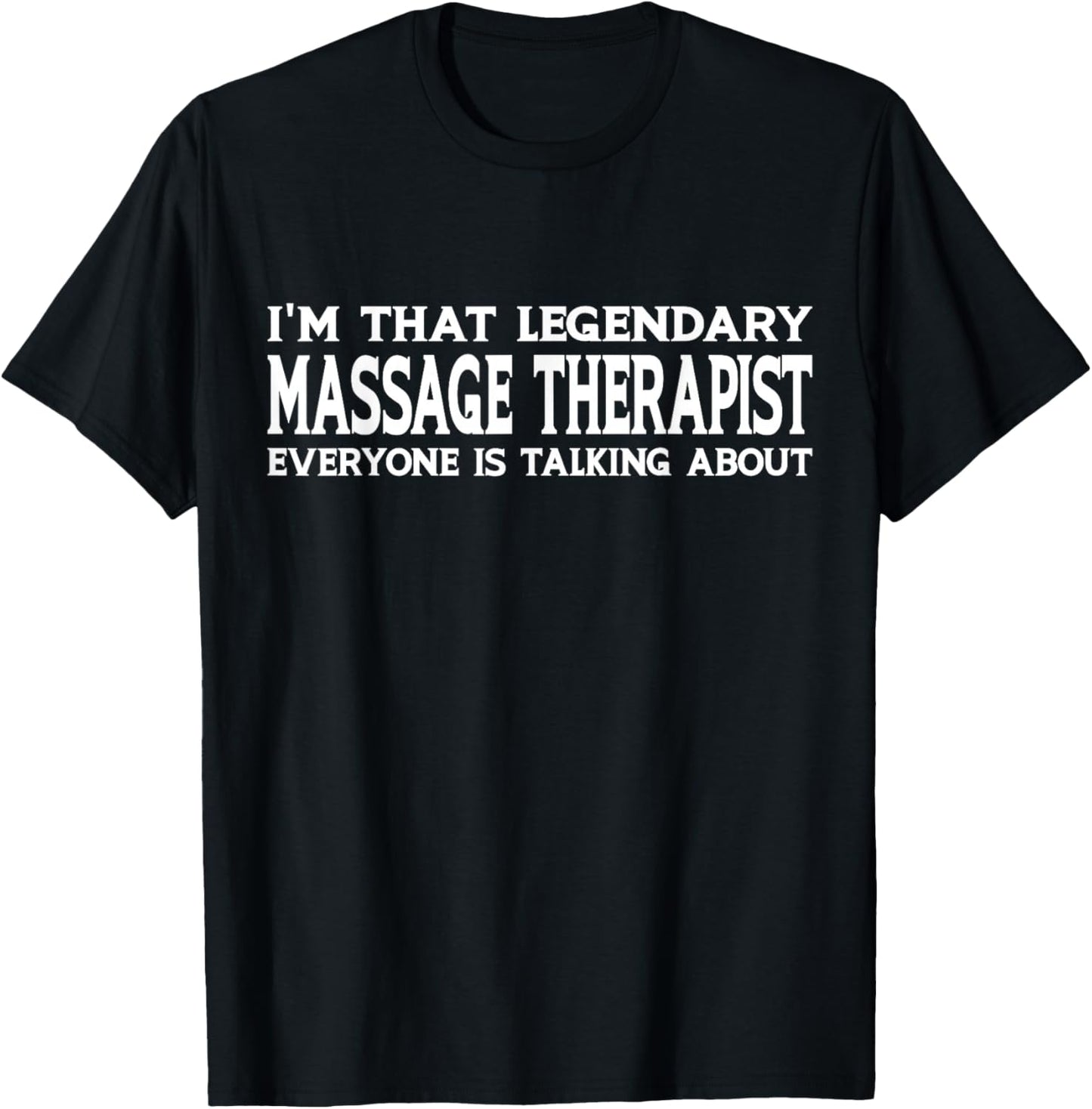 Massage Therapist Job Title Employee Funny Massage Therapist T-Shirt - T-Shirt | Black