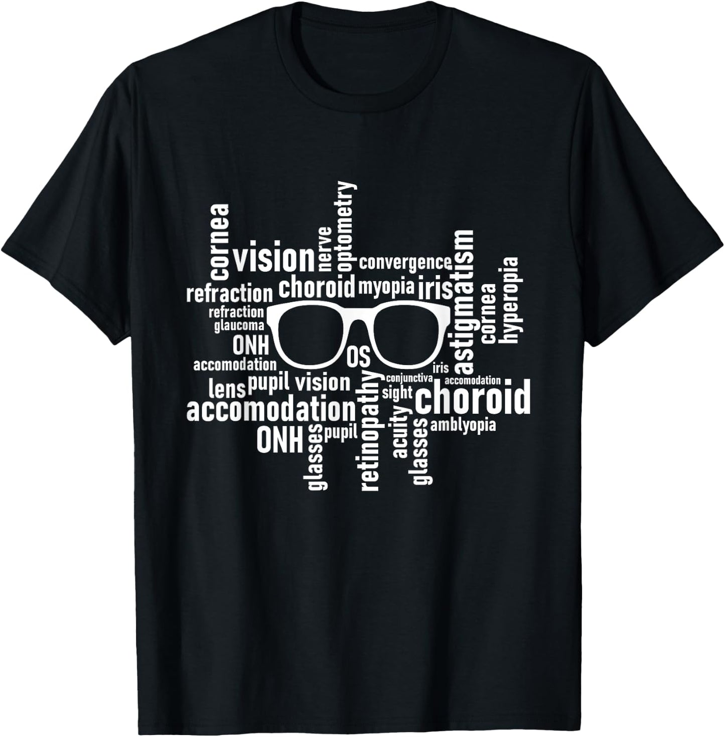Optometry Glasses - Optometrist Optician Ophthalmologist T-Shirt - T-Shirt | Black
