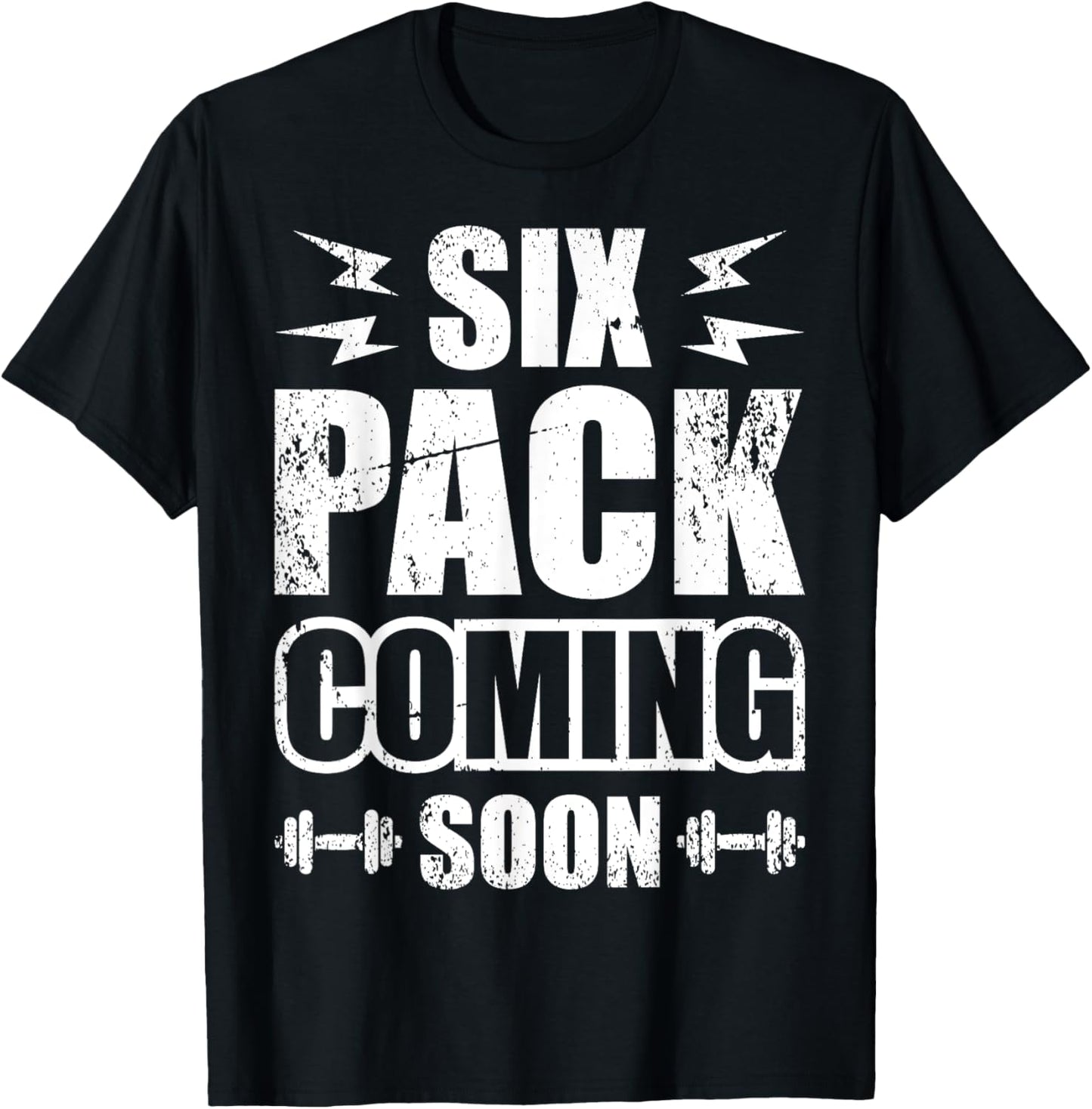 Six Pack Coming Soon T-Shirt - T-Shirt | Black