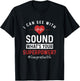Sonographer I Can See With Sound Funny Sonography Ultrasound T-Shirt - T-Shirt | Black