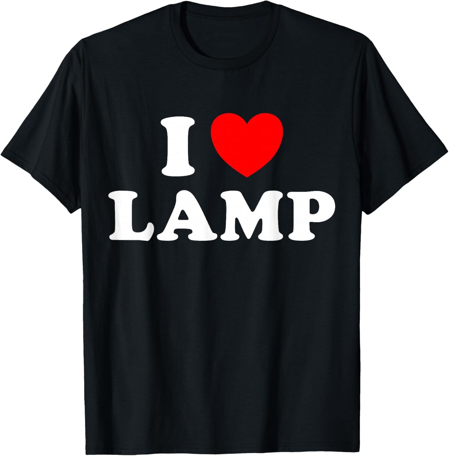 I Love Lamp Funny Light Shade Lampshade Candle Lantern Moth T-Shirt - T-Shirt | Black