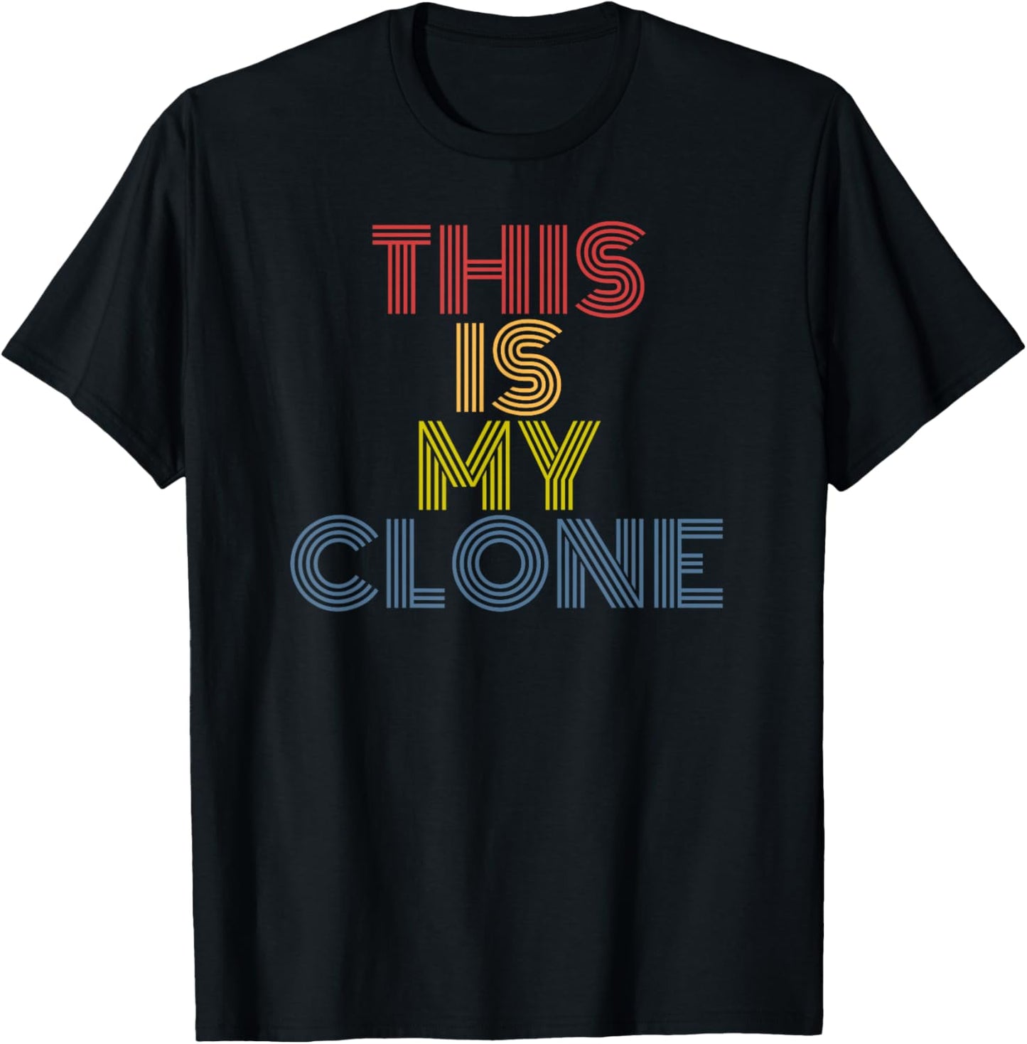 This Is My Clone retro 70s vintage T-Shirt - T-Shirt | Black