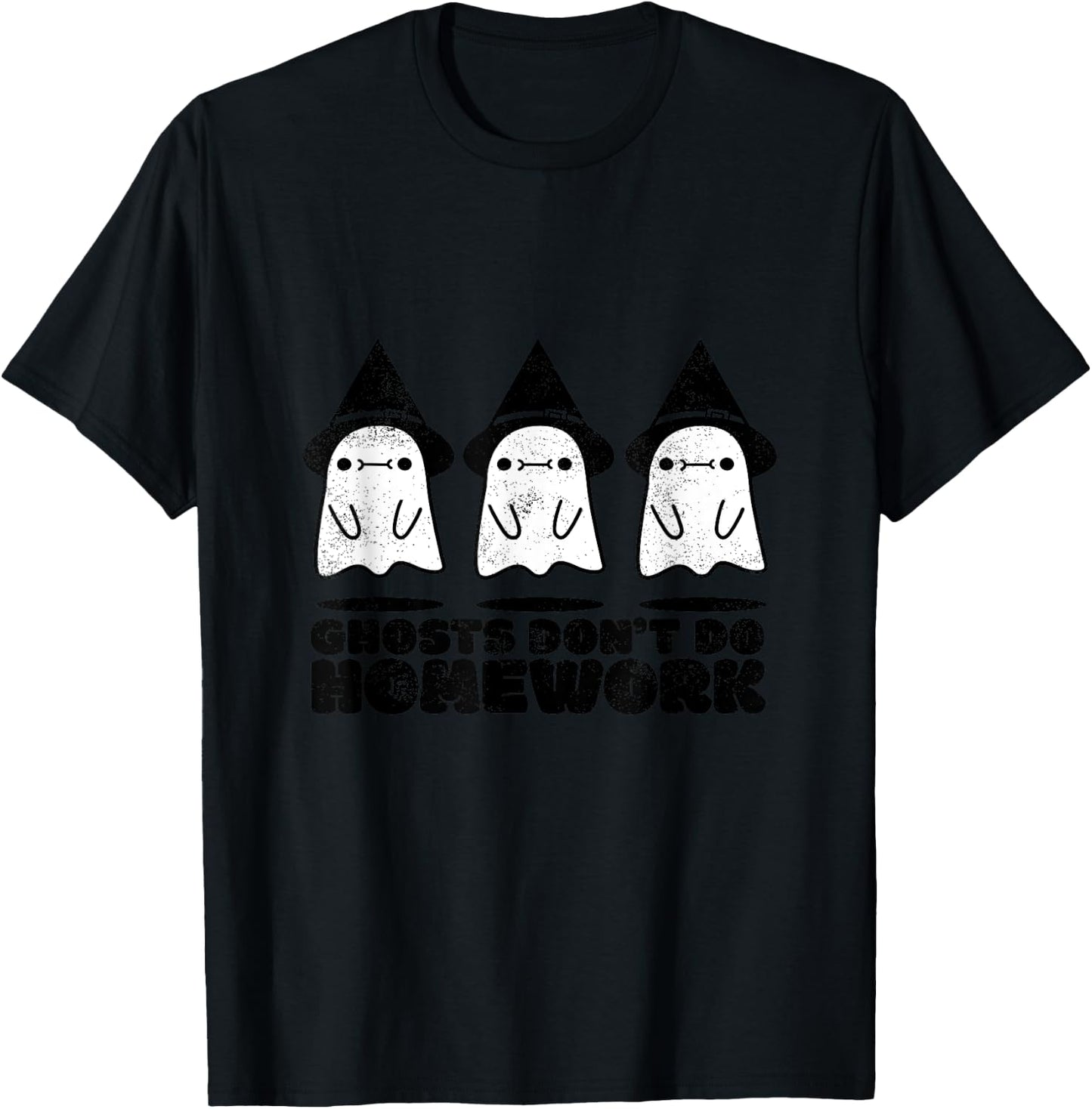 Halloween - Ghost Don't Do Homework T-Shirt - T-Shirt | Black