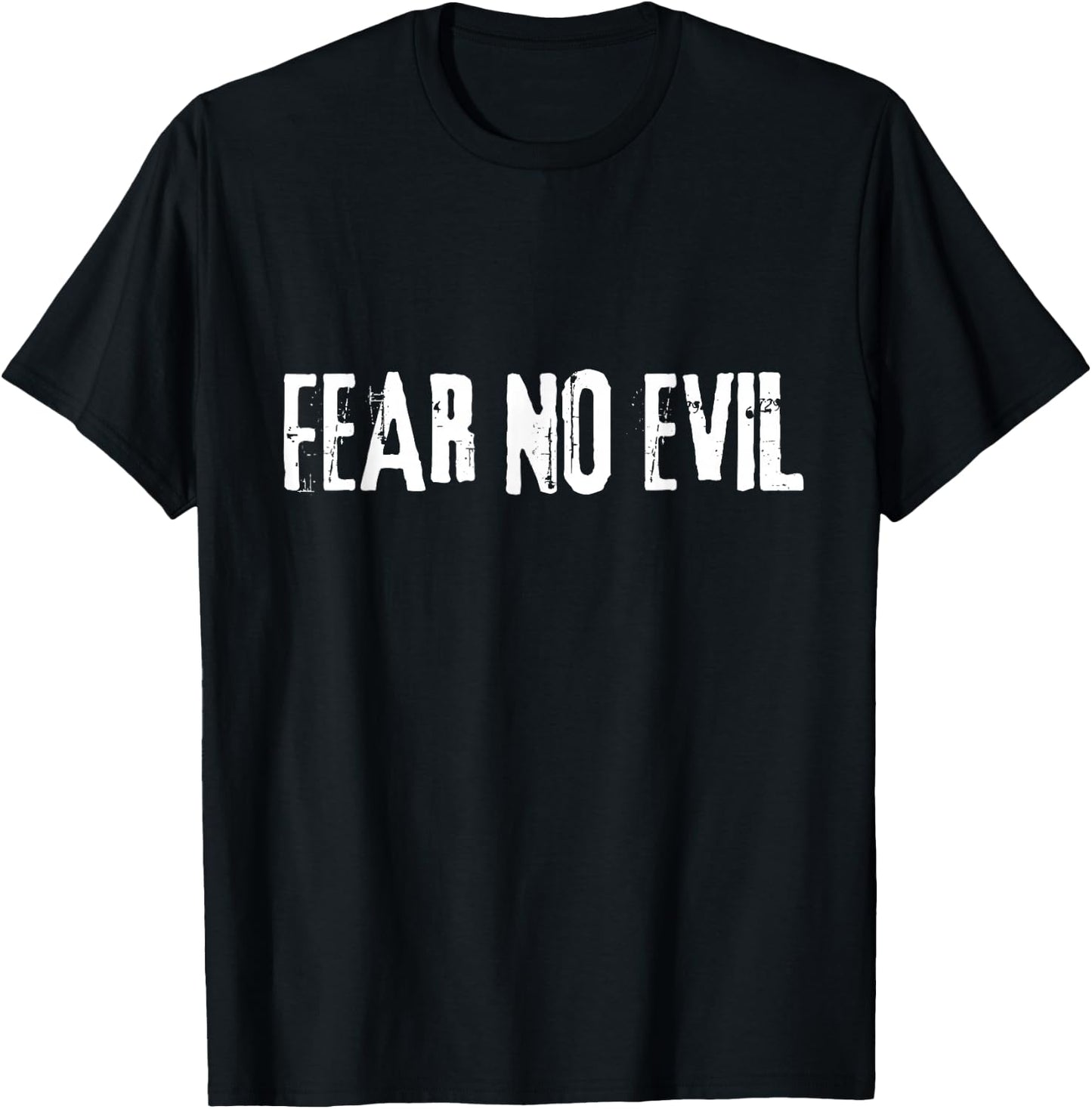Fear No Evil Psalm 23:4 Bible Verse I Will Fear No Evil God T-Shirt - T-Shirt | Black