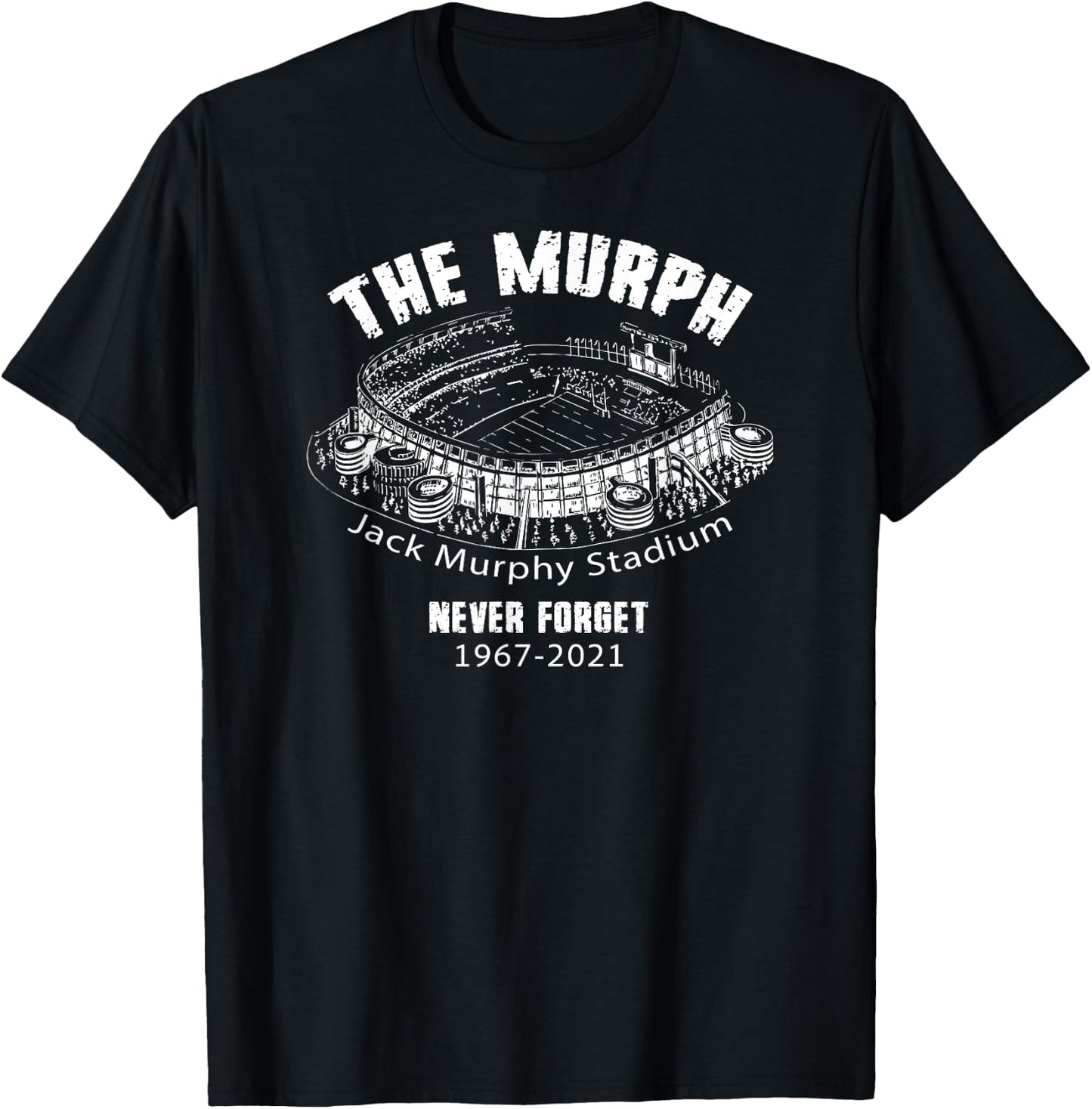 The Murph Jack Murphy Stadium San Diego Baseball Football T-Shirt - T-Shirt | Black