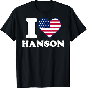 I love Hanson I heart Hanson T-Shirt - T-Shirt | Black