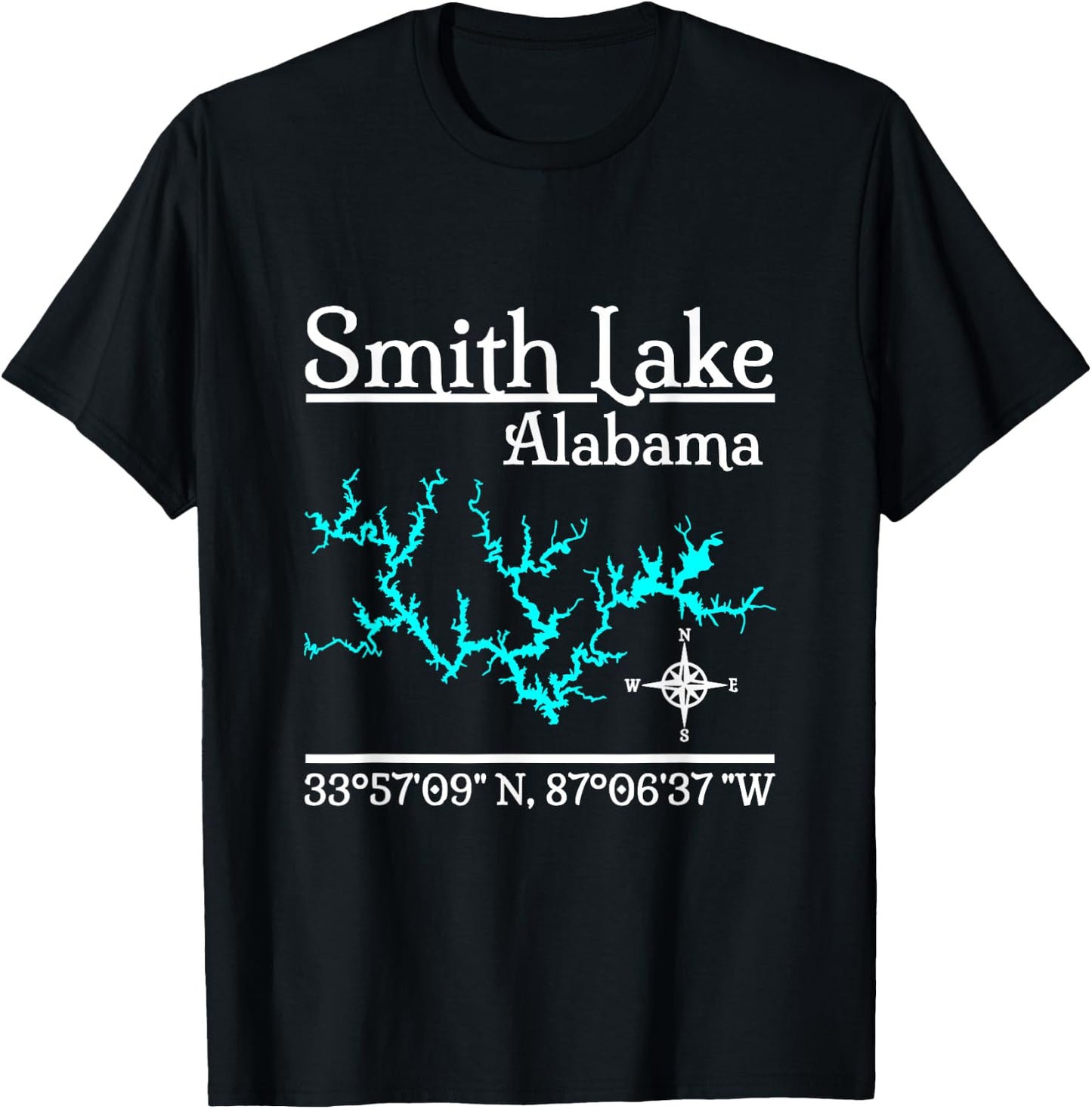 Smith Lake, Alabama T-Shirt - T-Shirt | Black
