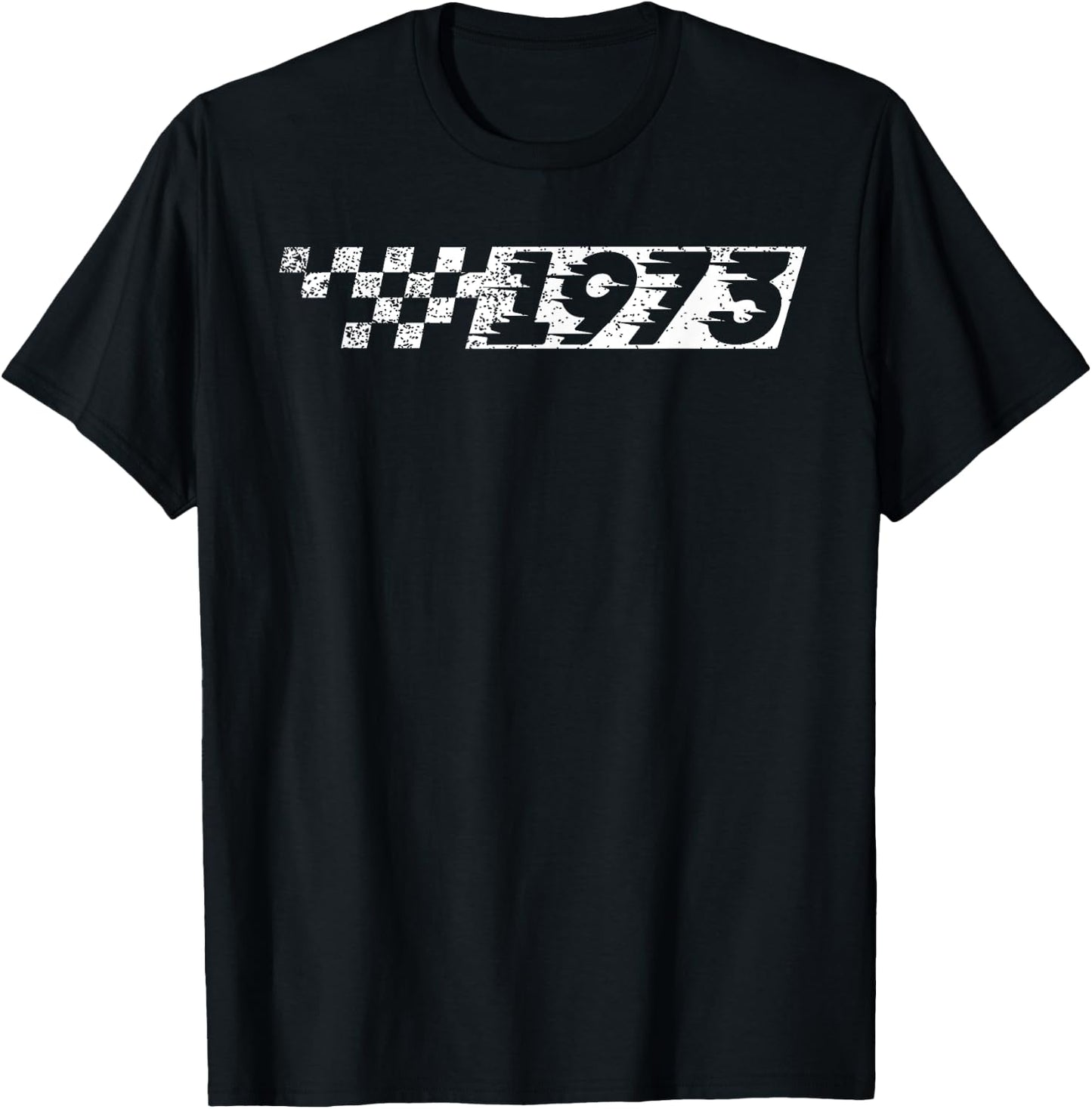 50 Year Old Vintage Race Car 1973 50th Birthday Party T-Shirt - T-Shirt | Black