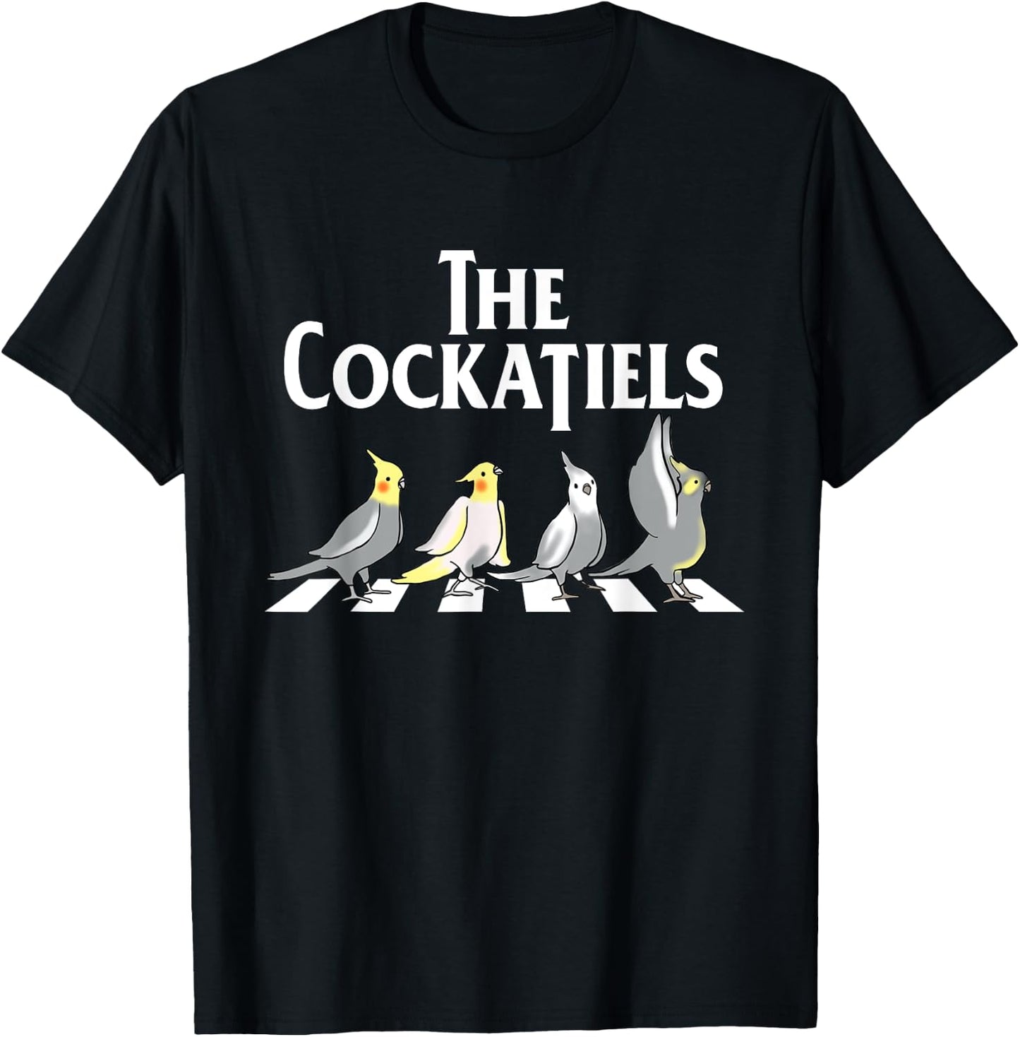 The Cockatiels - Weiro Bird Quarrion Parrot Lover T-Shirt - T-Shirt | Black