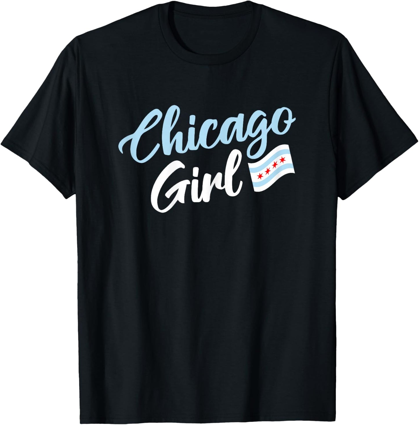 Kids Chicago Girl T-Shirt - T-Shirt | Black