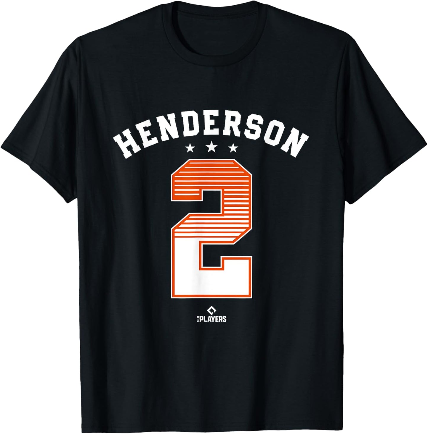 Gunnar Henderson 2 Baltimore MLBPA T-Shirt - T-Shirt | Black