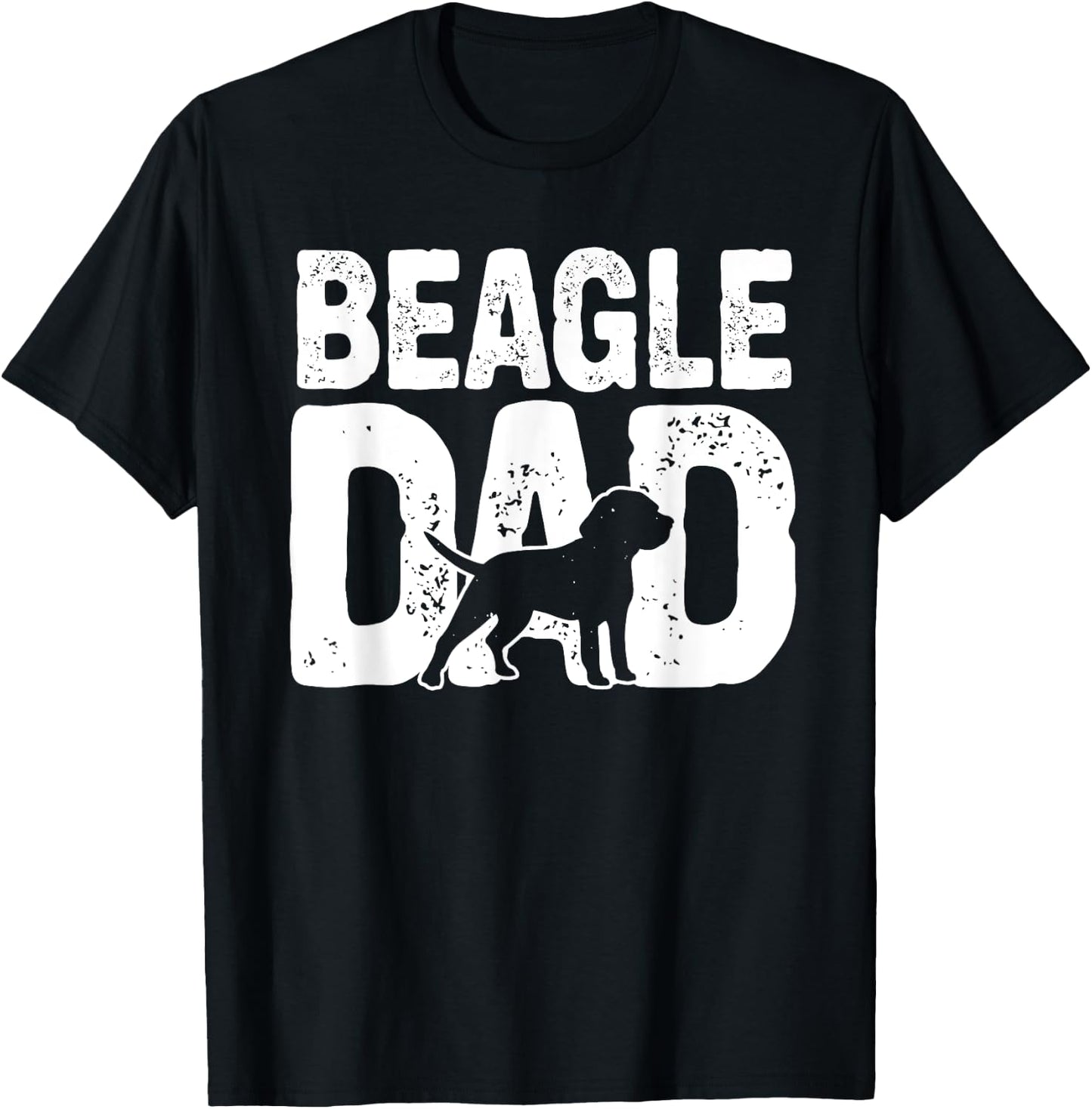 Funny Beagle Dad Dog Lover Beagle Father Dog Owner T-Shirt - T-Shirt | Black