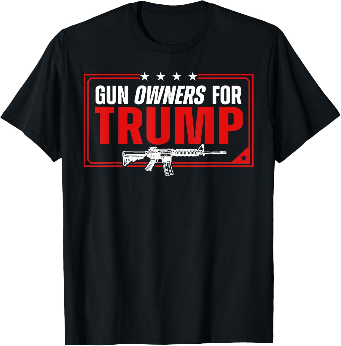 Gun Owners For Trump T-Shirt - T-Shirt | Black