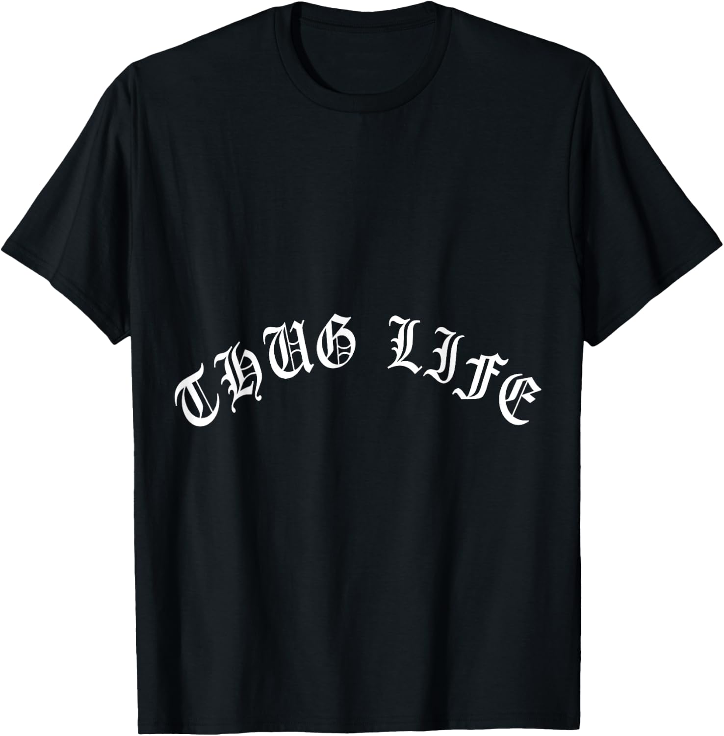 The Five and Dime 510 Oakland Thug-Life - Women's Black Short Sleeve Classic Fit - Rap-Music Themed - Size Small T-Shirt - T-Shirt | Black