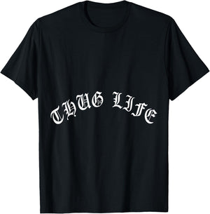 The Five and Dime 510 Oakland Thug-Life - Women's Black Short Sleeve Classic Fit - Rap-Music Themed - Size Small T-Shirt - T-Shirt | Black