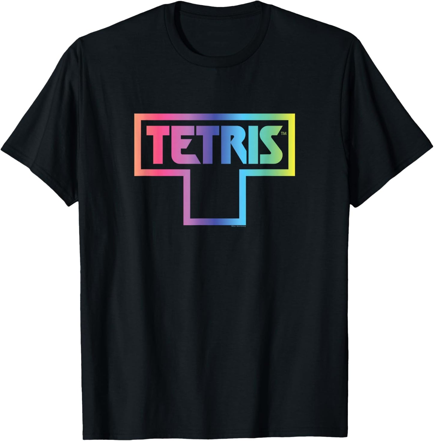 Tetris Color Fade Logo T-Shirt - T-Shirt | Black