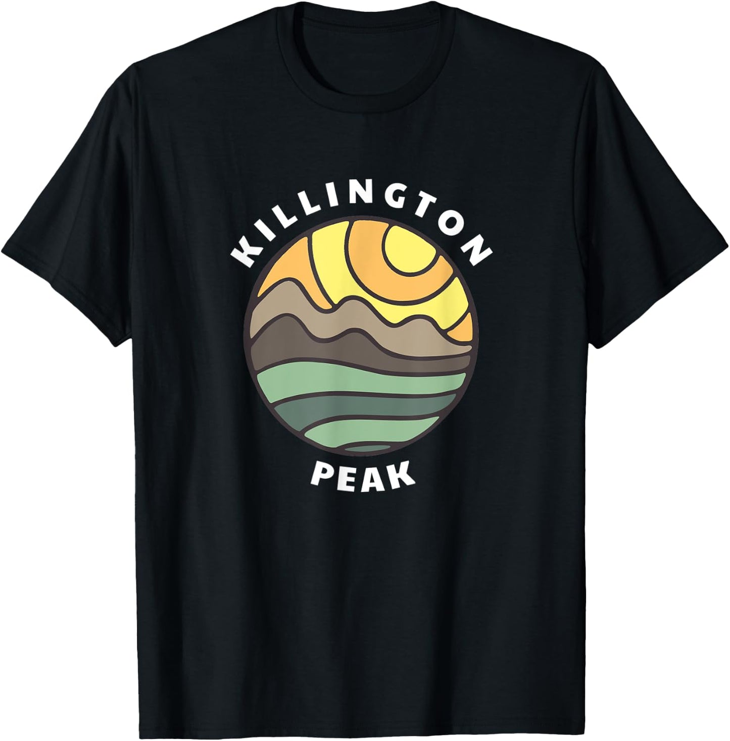 Killington Peak Vermont Mountains VT Vacation Souvenir T-Shirt - T-Shirt | Black