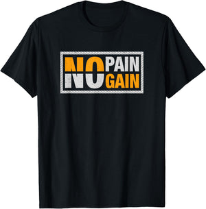 No pain no gain - Fitness T-Shirt - T-Shirt | Black